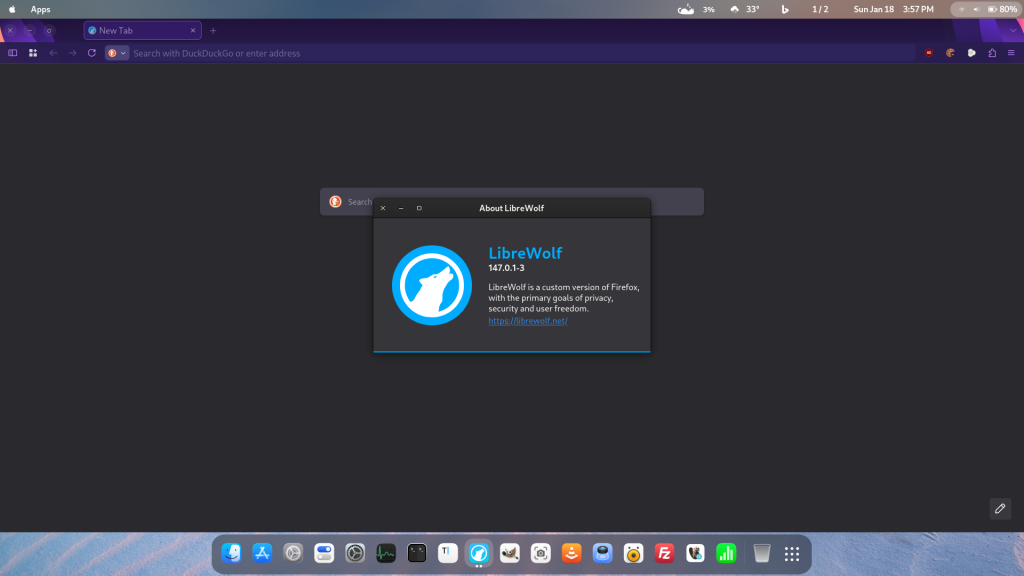 LibreWolf on Debian 13